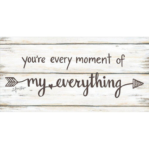 My Everything White Modern Wood Framed Art Print by LaPoint, Annie