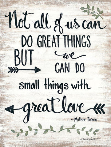 Great Love White Modern Wood Framed Art Print with Double Matting by LaPoint, Annie