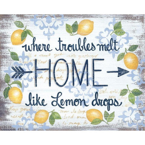 Lemon Home    Gold Ornate Wood Framed Art Print with Double Matting by LaPoint, Annie