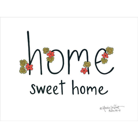 Home Sweet Home Gold Ornate Wood Framed Art Print with Double Matting by LaPoint, Annie