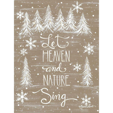 Let Heaven and Nature Sing Black Modern Wood Framed Art Print with Double Matting by LaPoint, Annie