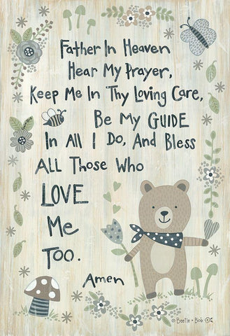 Father in Heaven    White Modern Wood Framed Art Print with Double Matting by LaPoint, Annie