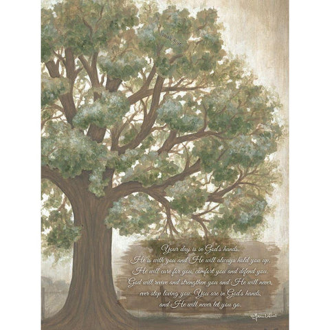 Your Day is in Gods Hands Gold Ornate Wood Framed Art Print with Double Matting by LaPoint, Annie