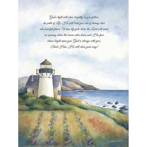 Gods Light White Modern Wood Framed Art Print by LaPoint, Annie