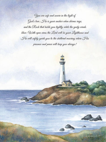 The Light of Gods Love White Modern Wood Framed Art Print with Double Matting by LaPoint, Annie