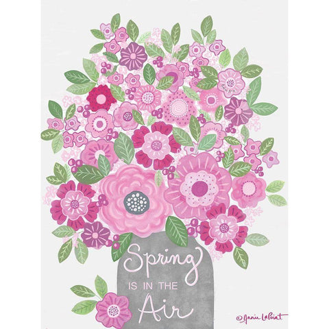 Spring is in the Air Gold Ornate Wood Framed Art Print with Double Matting by LaPoint, Annie