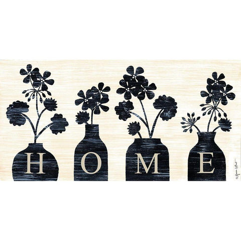Home Black Modern Wood Framed Art Print with Double Matting by LaPoint, Annie