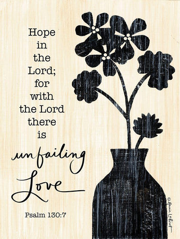 Unfailing Love Black Ornate Wood Framed Art Print with Double Matting by LaPoint, Annie