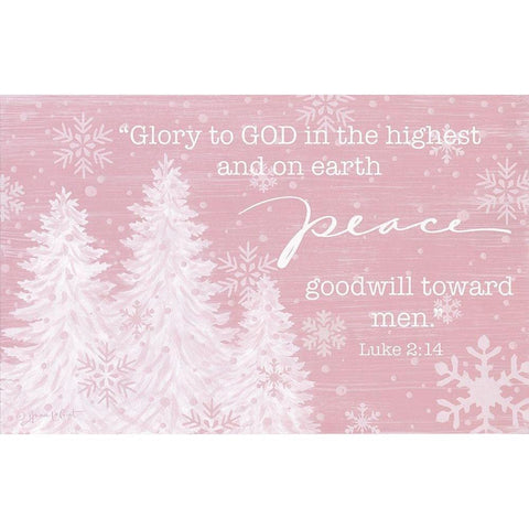 Glory to God Gold Ornate Wood Framed Art Print with Double Matting by LaPoint, Annie