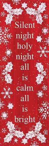 Silent Night White Modern Wood Framed Art Print with Double Matting by LaPoint, Annie