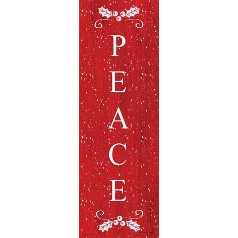 Peace White Modern Wood Framed Art Print by LaPoint, Annie