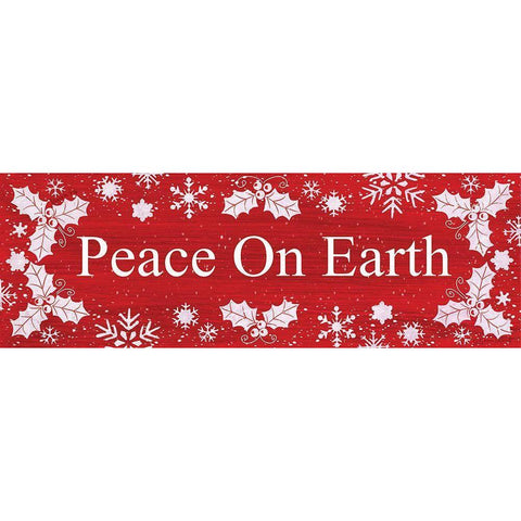 Peace on Earth Black Modern Wood Framed Art Print with Double Matting by LaPoint, Annie