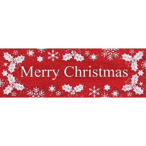 Merry Christmas White Modern Wood Framed Art Print by LaPoint, Annie