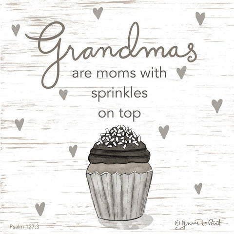 Grandmas Areâ€¦ White Modern Wood Framed Art Print with Double Matting by LaPoint, Annie