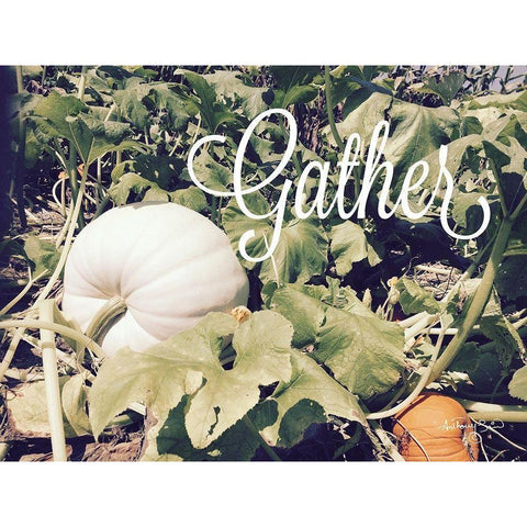 Gather White Modern Wood Framed Art Print by Smith, Anthony