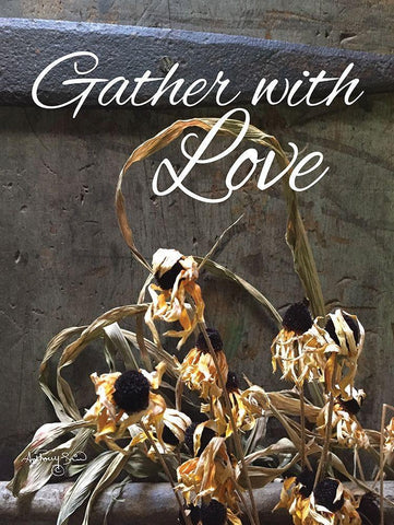 Gather with Love Black Ornate Wood Framed Art Print with Double Matting by Smith, Anthony