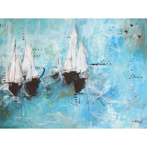 No Rain Black Modern Wood Framed Art Print by Rodridgue, Annie