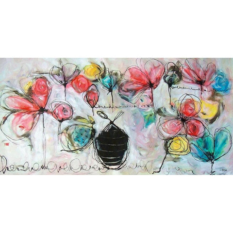 Maternity Black Modern Wood Framed Art Print with Double Matting by Rodridgue, Annie
