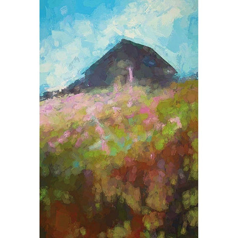 Still Standing Black Modern Wood Framed Art Print by Thouthip, Anne