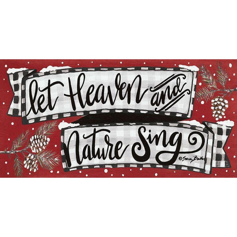 Heaven and Nature Sing    Black Modern Wood Framed Art Print with Double Matting by Baker, Sara