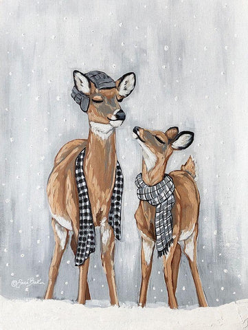 I Love you Dearly White Modern Wood Framed Art Print with Double Matting by Baker, Sara