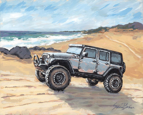 Tougher Than the Rest Black Ornate Wood Framed Art Print with Double Matting by Baker, Sara