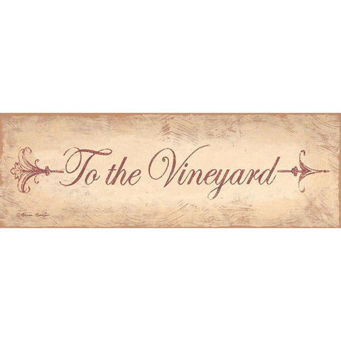 To the Vineyard Gold Ornate Wood Framed Art Print with Double Matting by Barton, Becca