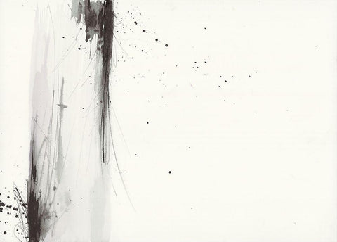 Simplification Series I White Modern Wood Framed Art Print with Double Matting by Hallowell, Britt