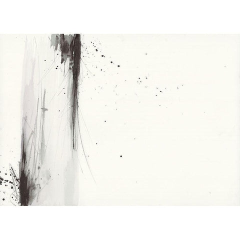 Simplification Series I Black Modern Wood Framed Art Print with Double Matting by Hallowell, Britt