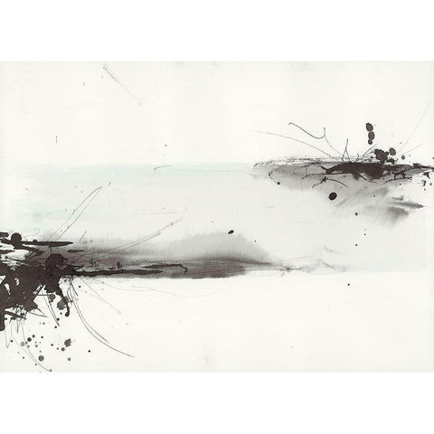 Simplification Series VIII Black Modern Wood Framed Art Print by Hallowell, Britt