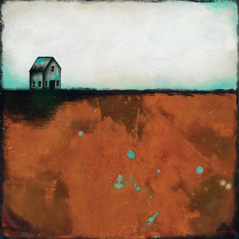 Country Solace White Modern Wood Framed Art Print by Hallowell, Britt