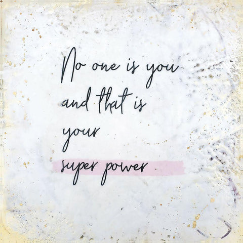 No One is You White Modern Wood Framed Art Print by Hallowell, Brit