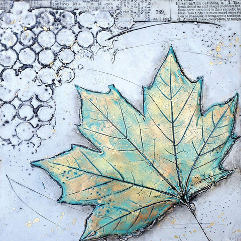 Channeling Fall 2 White Modern Wood Framed Art Print by Hallowell, Brit