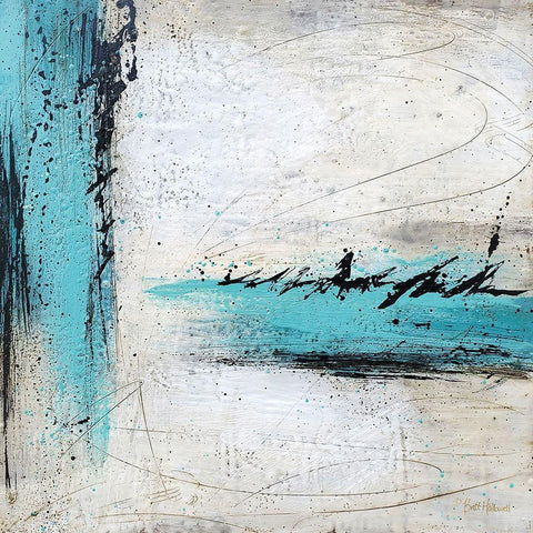 Chasing Waterfalls White Modern Wood Framed Art Print by Hallowell, Brit