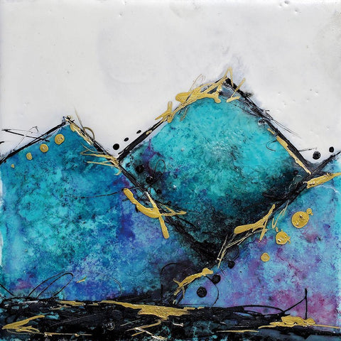 In Mountains or Valleys 1 White Modern Wood Framed Art Print by Hallowell, Britt