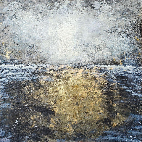 Drifting Black Modern Wood Framed Art Print by Hallowell, Britt