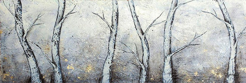 Into the Forest White Modern Wood Framed Art Print with Double Matting by Hallowell, Britt