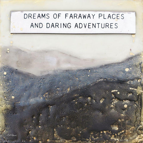 Dream of Faraway Places Gold Ornate Wood Framed Art Print with Double Matting by Baker, Sara