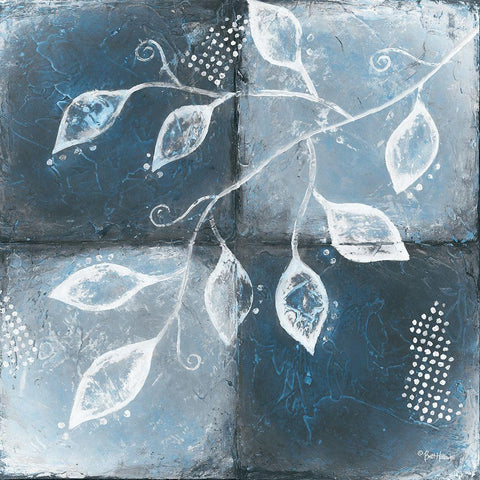 Patchwork Seasons II Black Modern Wood Framed Art Print by Hallowell, Britt