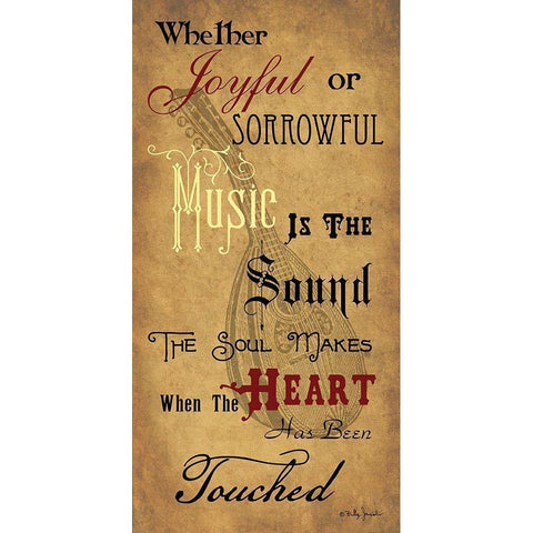 Sound of the Soul  Gold Ornate Wood Framed Art Print with Double Matting by Jacobs, Billy