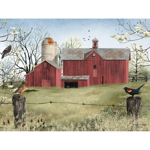 Harbingers of Spring      White Modern Wood Framed Art Print by Jacobs, Billy