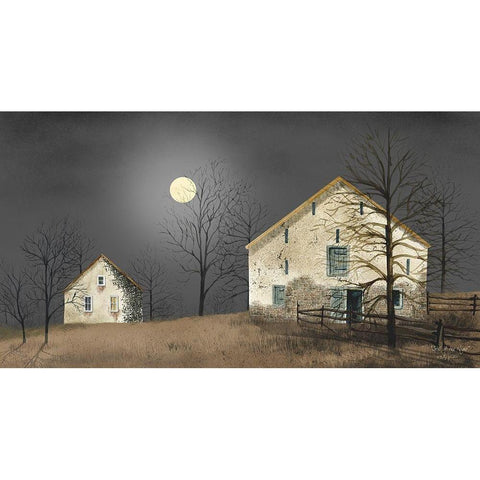 Still of the Night      Black Modern Wood Framed Art Print with Double Matting by Jacobs, Billy