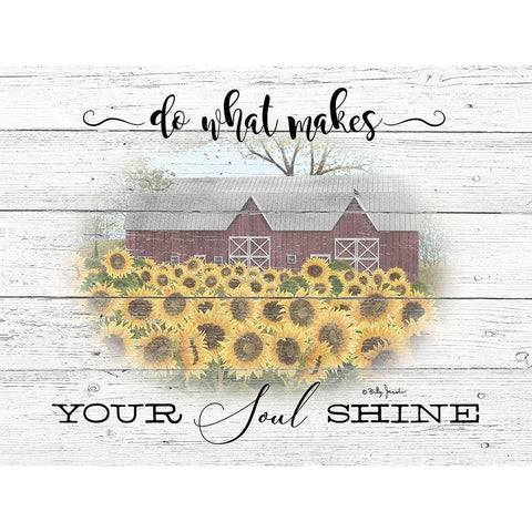 Do What Makes your Soul Shine Black Modern Wood Framed Art Print with Double Matting by Jacobs, Billy