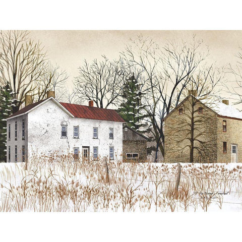 Doc Warners Farmstead White Modern Wood Framed Art Print by Jacobs, Billy