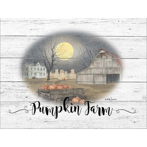 Pumpkin Farm Gold Ornate Wood Framed Art Print with Double Matting by Jacobs, Billy