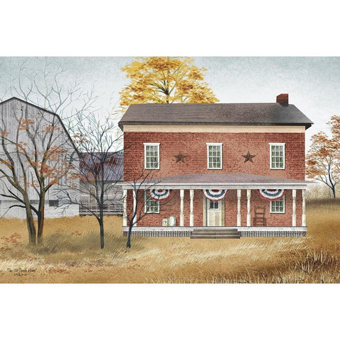 The Old Tavern House      Black Modern Wood Framed Art Print with Double Matting by Jacobs, Billy