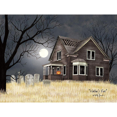 Hallows Eve Gold Ornate Wood Framed Art Print with Double Matting by Jacobs, Billy