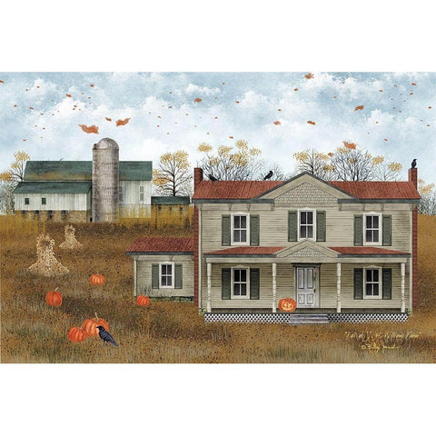 Fall at J.H. Williams Farm Black Modern Wood Framed Art Print with Double Matting by Jacobs, Billy