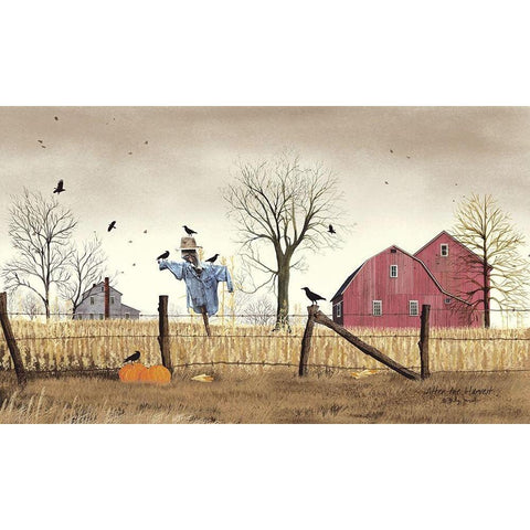 After the Harvest             Black Modern Wood Framed Art Print with Double Matting by Jacobs, Billy