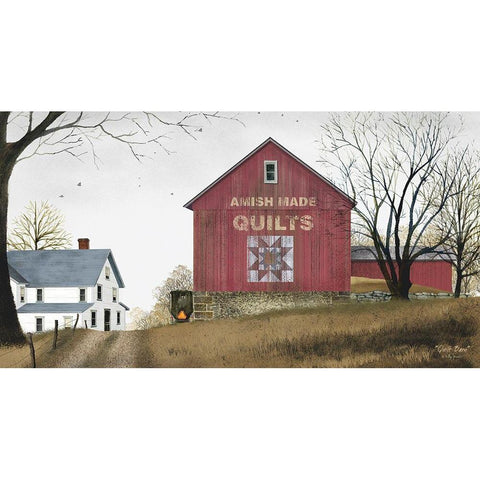 Quilt Barn             White Modern Wood Framed Art Print by Jacobs, Billy